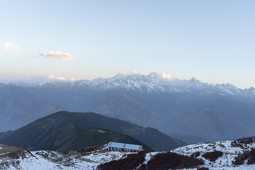 Image showing Sunrise in Nepal Himalaya