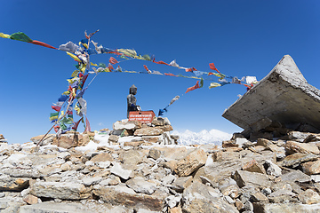 Image showing Buddha on mountain summit Nepal