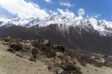 Image showing Langtand valley trekking mountain in Nepal 