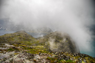 Image showing Mountain hiking in Norway