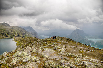 Image showing Mountain hiking in Norway