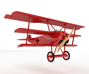 Image showing  A toy airplane vector or color illustration