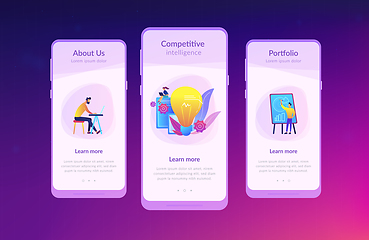 Image showing Competitive intelligence app interface template.