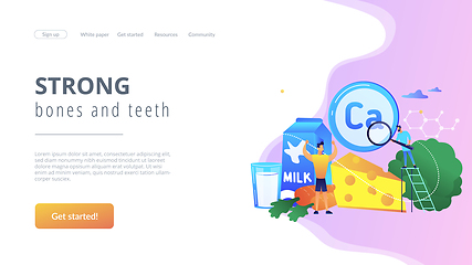 Image showing Uses of Calcium concept landing page.