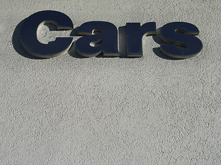 Image showing cars sign