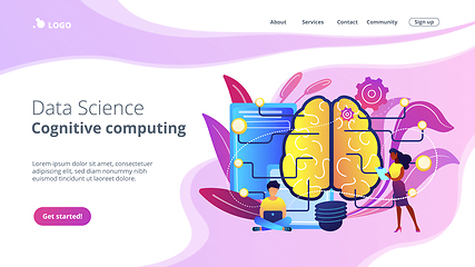 Image showing Artificial intelligence concept landing page.