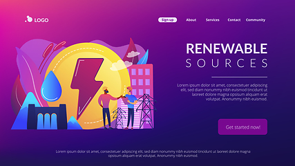 Image showing Hydropower concept landing page.