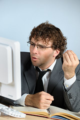 Image showing Angry businessman