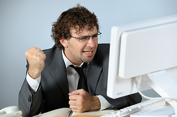 Image showing Angry businessman