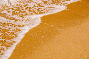 Image showing sandy beach shore line texture background