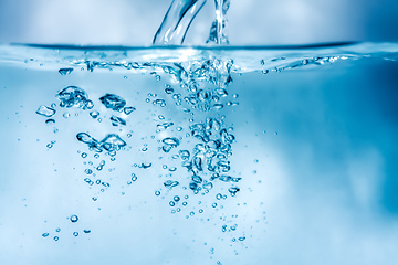 Image showing water air bubbles background