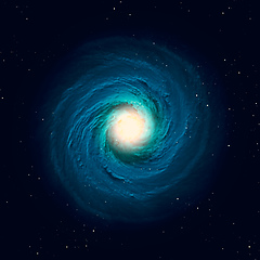 Image showing typical spiral galaxy