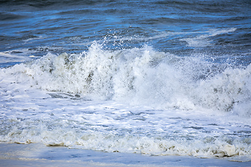 Image showing stormy ocean scenery background