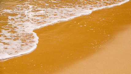 Image showing sandy beach shore line texture background