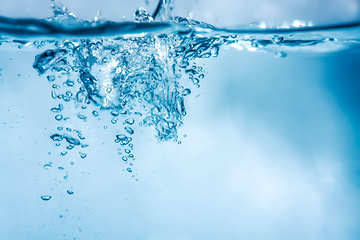 Image showing water air bubbles background