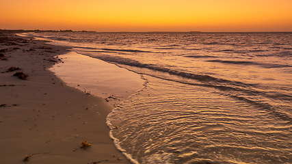 Image showing sunset at Jurian Bay western Australia