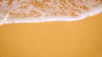 Image showing sandy beach shore line texture background