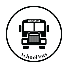 Image showing Icon of School bus