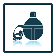 Image showing Touristic flask  icon