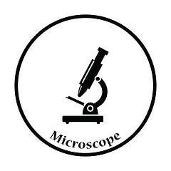 Image showing Icon of School microscope