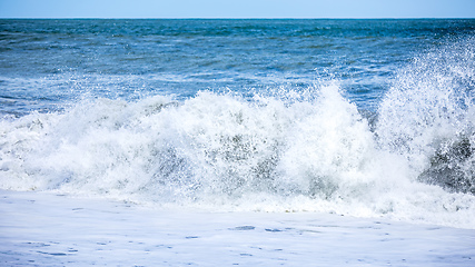 Image showing stormy ocean scenery background