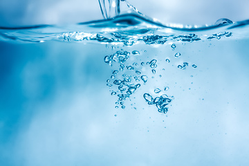 Image showing water air bubbles background