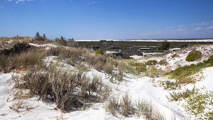 Image showing white dune sand scenery western Australia