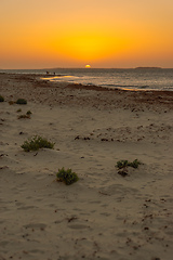 Image showing sunset at Jurian Bay western Australia