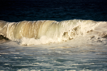 Image showing stormy ocean scenery background