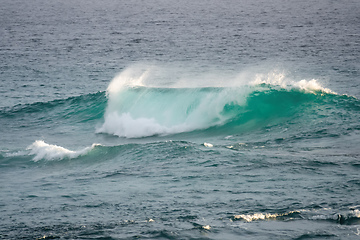 Image showing stormy ocean scenery background