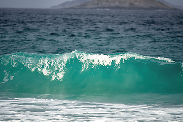 Image showing stormy ocean scenery background