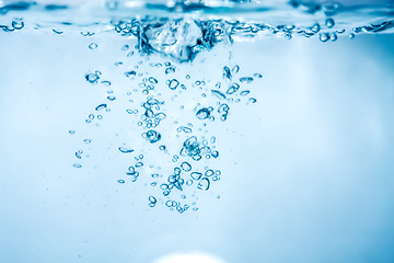 Image showing water air bubbles background