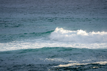 Image showing stormy ocean scenery background