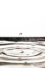 Image showing black water drop background