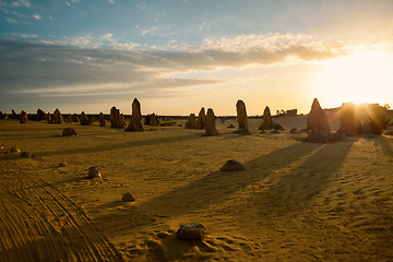 Image showing Pinnacles sand desert Western Australia