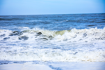 Image showing stormy ocean scenery background