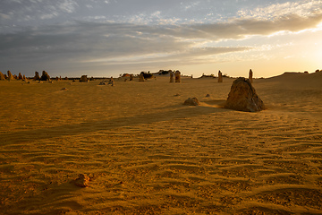 Image showing Pinnacles sand desert Western Australia