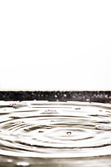 Image showing black water drop background