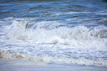 Image showing stormy ocean scenery background