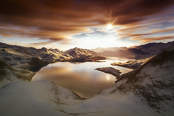 Image showing winter scenery snow landscape