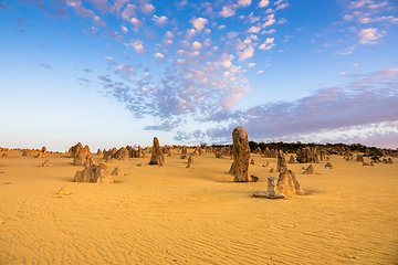 Image showing Pinnacles Desert in western Australia