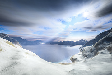 Image showing winter scenery snow landscape