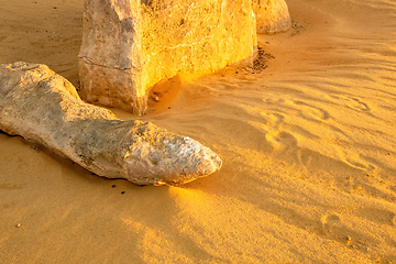 Image showing Pinnacles Desert in western Australia