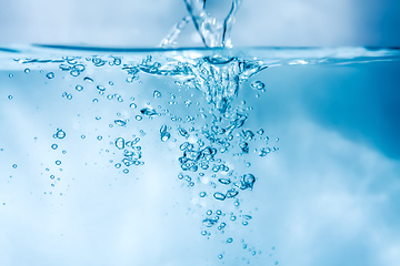 Image showing water air bubbles background