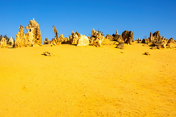 Image showing Pinnacles Desert in western Australia