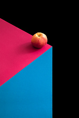 Image showing fresh apple fruit on a color background