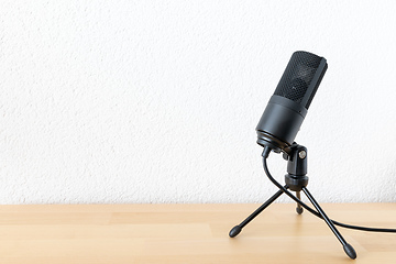 Image showing typical microphone on white background