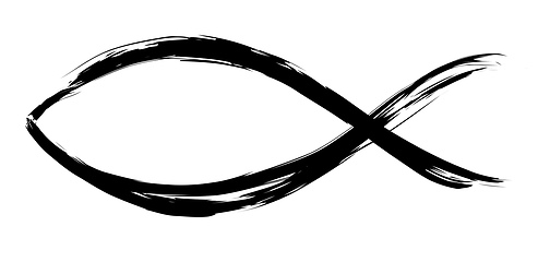 Image showing christian symbol fish