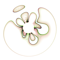Image showing abstract mesh circle