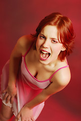 Image showing Screaming girl